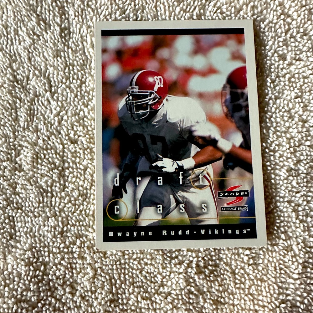 Dwayne Rudd Vikings Draft Class Card
